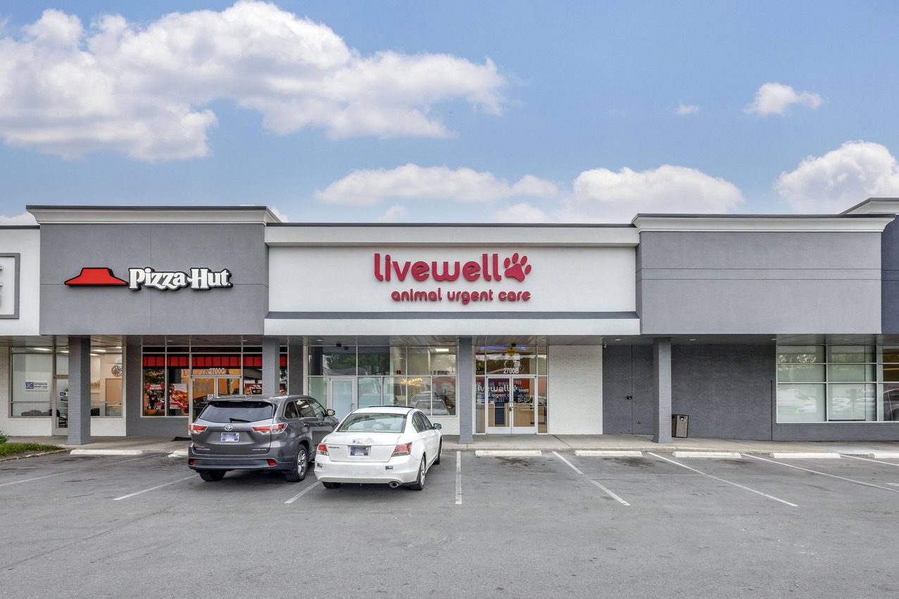 The front of Livewell Animal Urgent Care of East Nashville